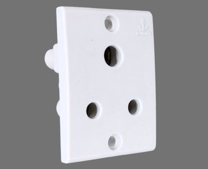Anchor 3 Pin Socket  White